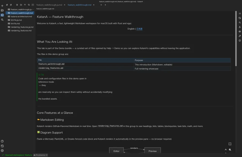 Sidebar navigation