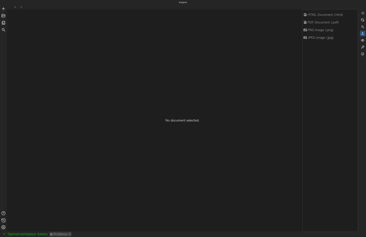 KatanA export format selection