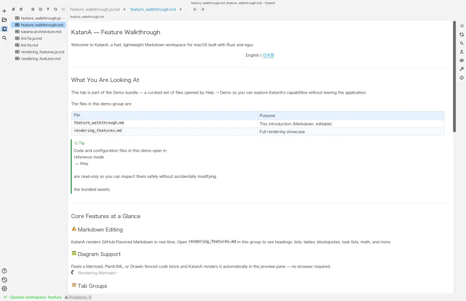 Sidebar navigation
