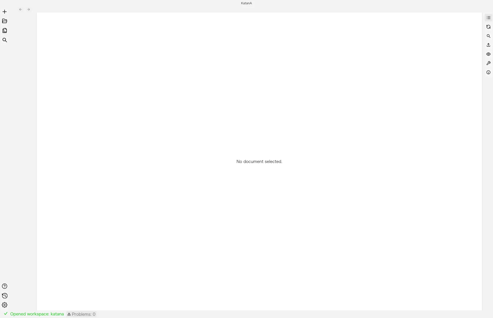 KatanA table of contents for a long document.